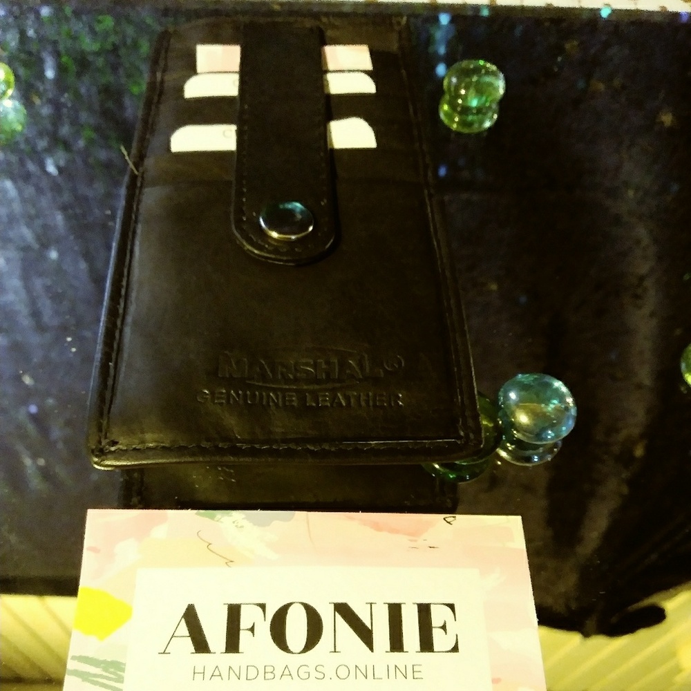 💜💜Afonie genuine leather card organizer